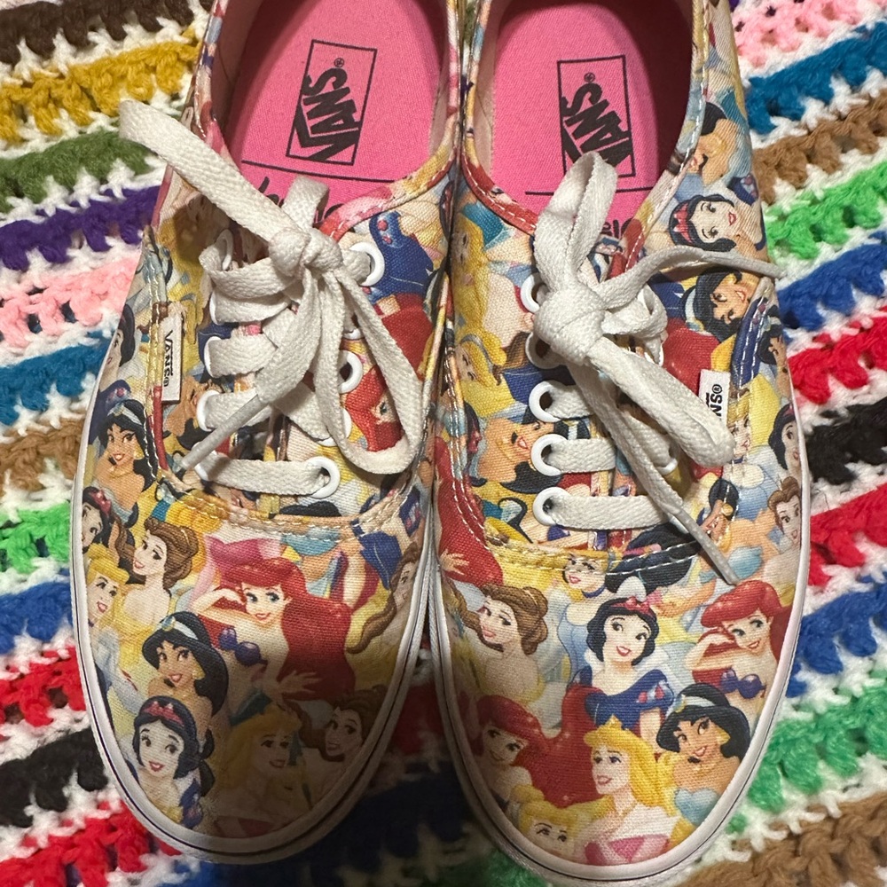 Disney Colorful Canvas Vans Sneakers